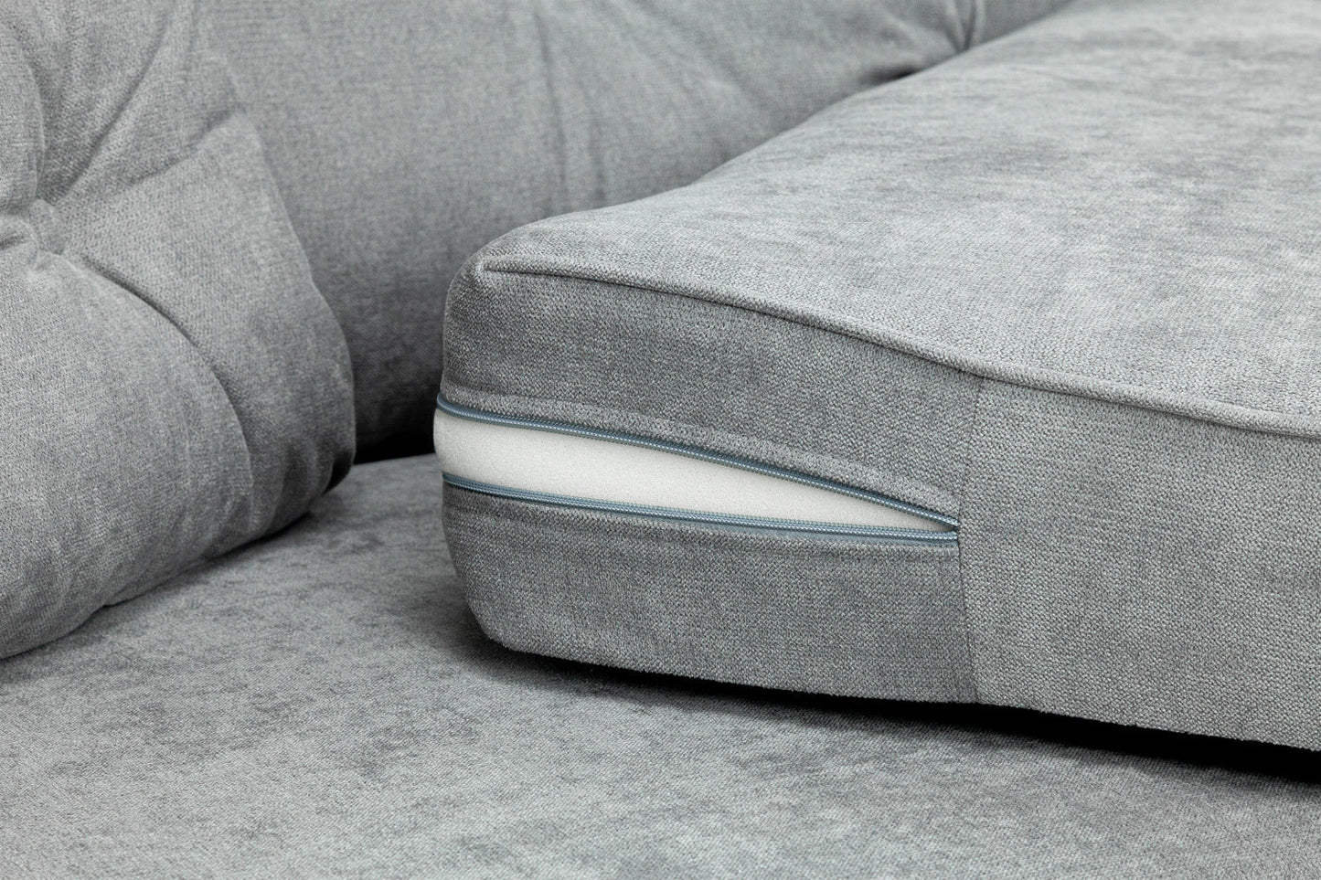 Zinc Sofa Set Large Corner | Grey