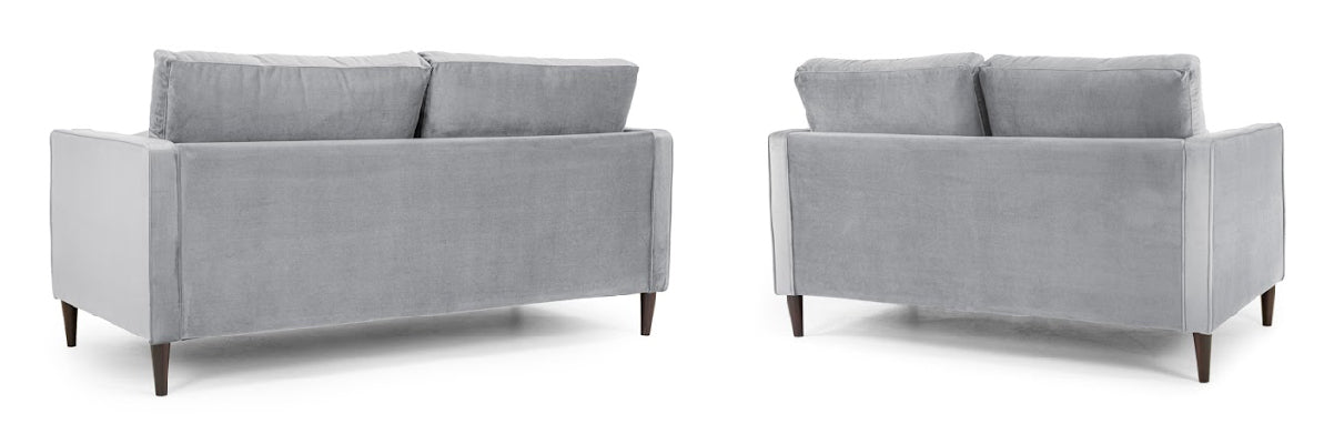 Munich Sofa Set | Plush Grey