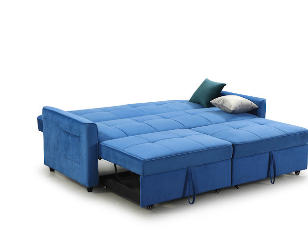 Elegance Sofa Bed | Grey,Teal,Blue