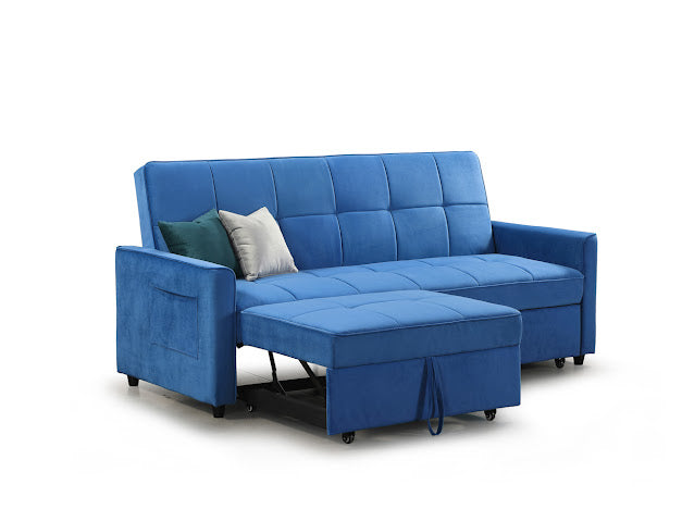 Elegance Sofa Bed | Grey,Teal,Blue