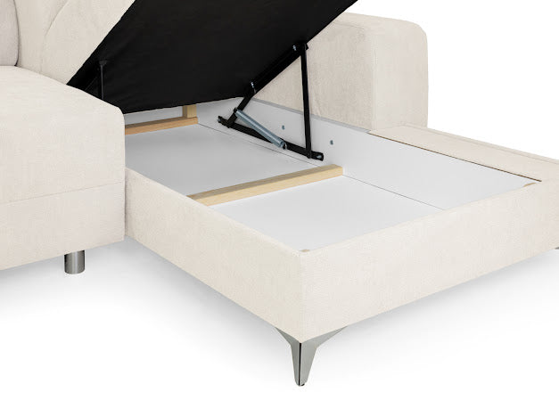 Dahlia Electric Sofa Bed Right Hand | Beige