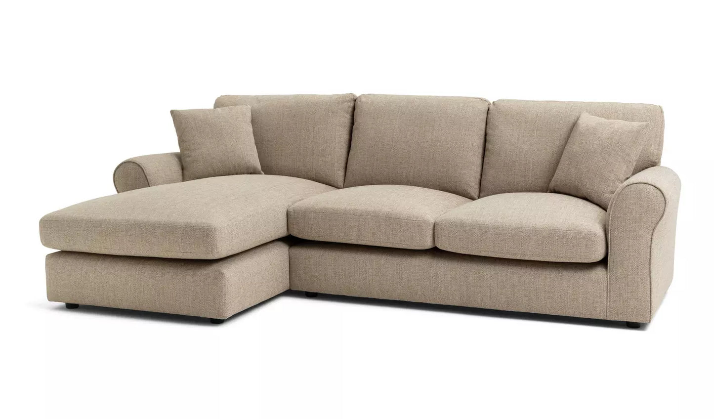 LUSH  CORNER  Sofa SILVER GREY BEIGE