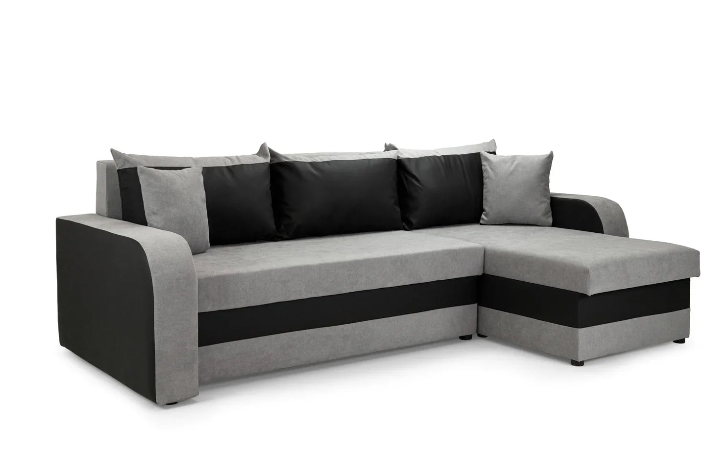 Kris Sofa Bed Universal Corner | Black/Grey