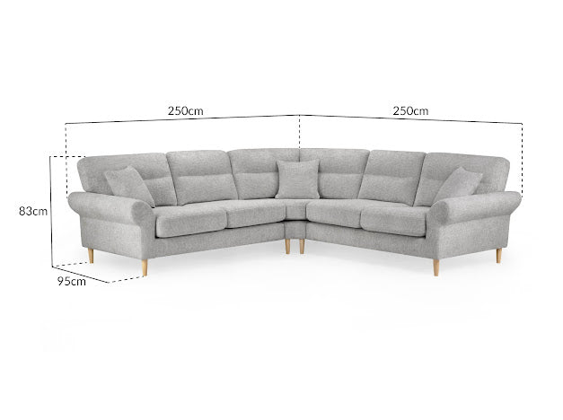 Florence Sofa Set Large Corner | Beige,Silver,Mocha