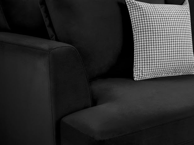 Bari Corner Sofa | Black