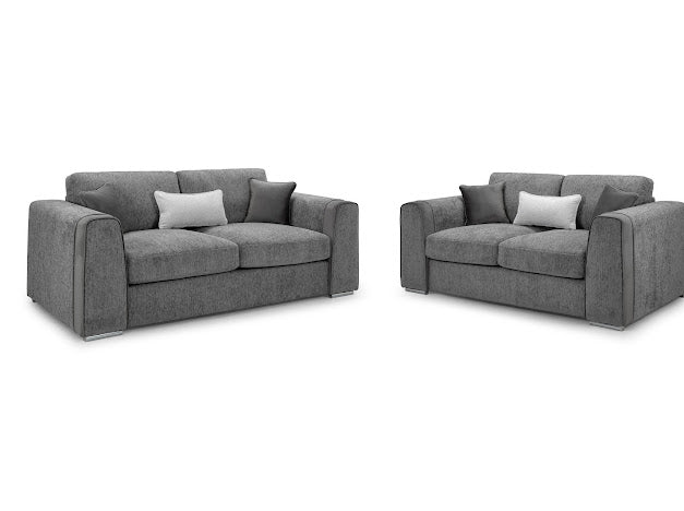 Naples Sofa Set | Grey