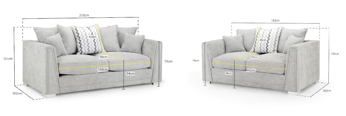 Cony Sofa Set | Grey