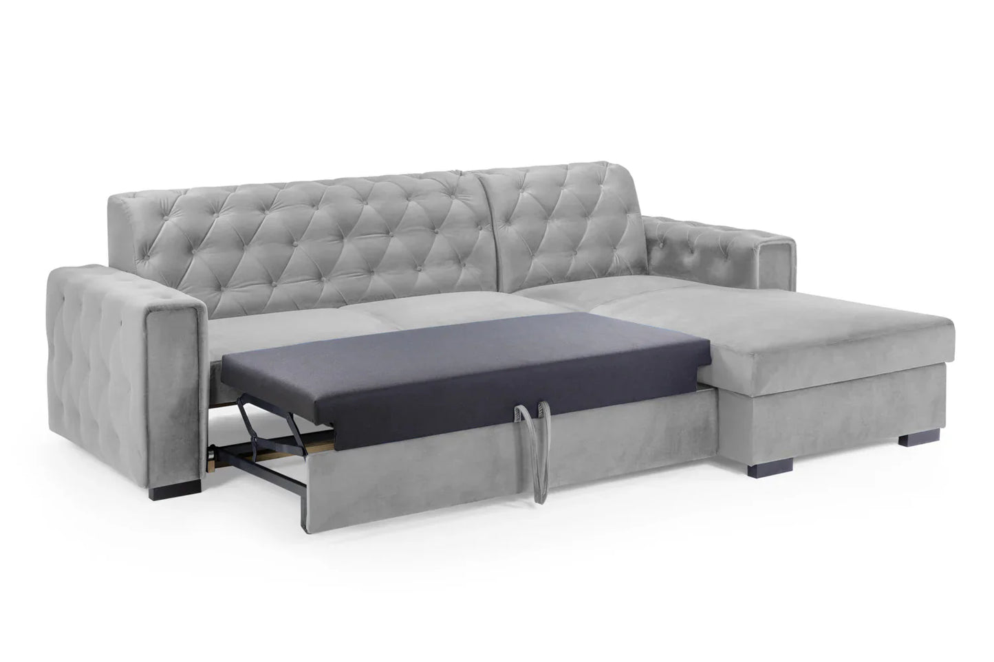 Reva Sofa Bed Right Hand | Plush Grey