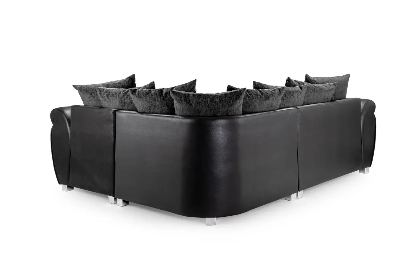 Shannon Sofa Set Right Hand | Black/Grey