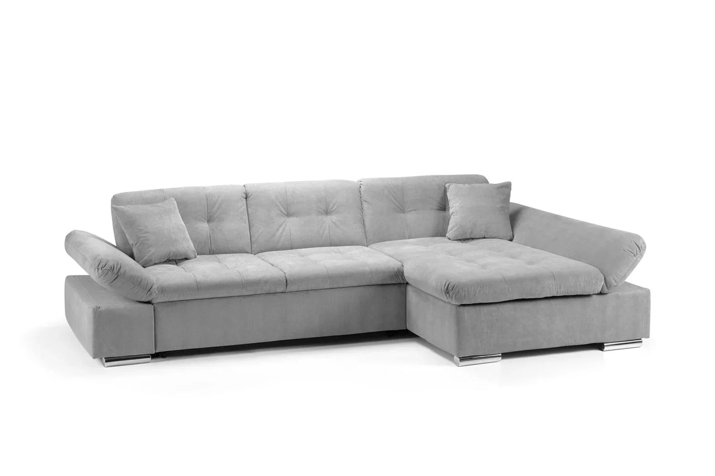 Malvi Sofa Bed Set Corner | Grey