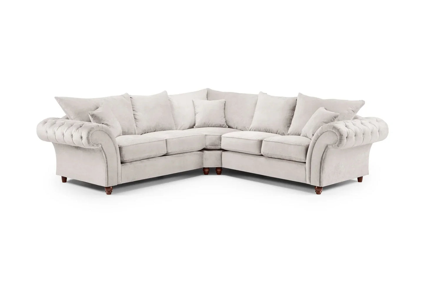 Windsor Sofa Fullback Large Corner | Grey,Stone