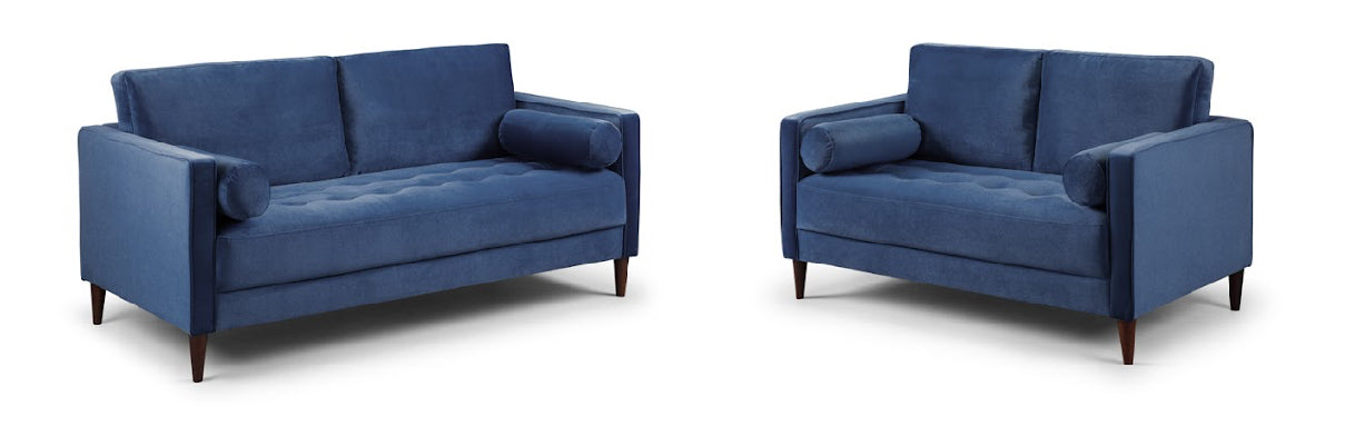 Harper Sofa Set | Plush Blue