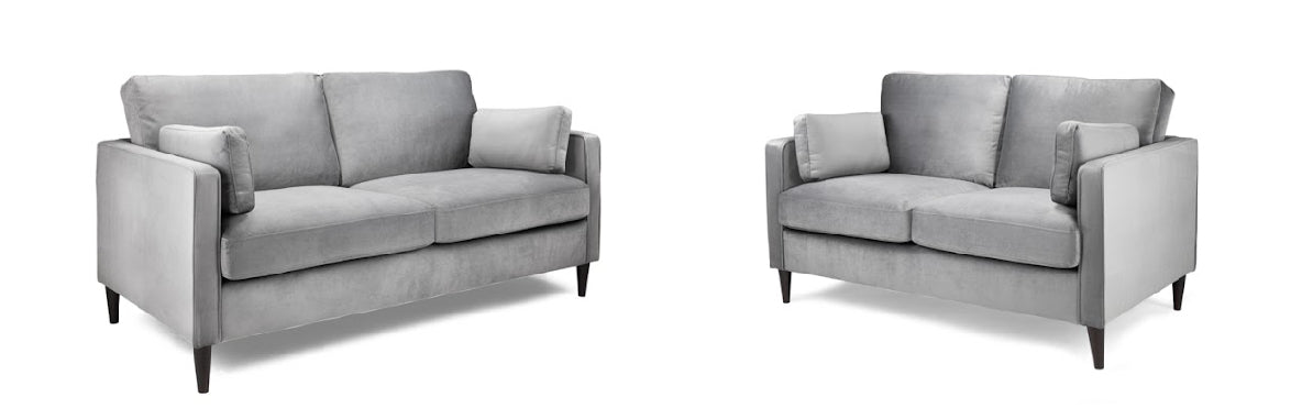 Munich Sofa Set | Plush Grey