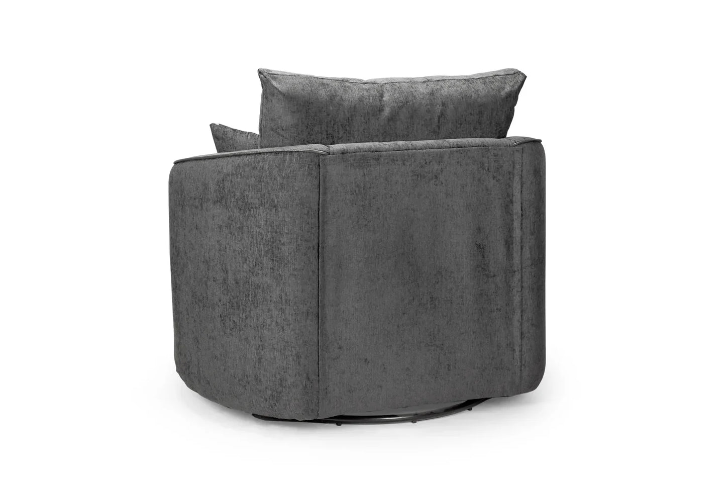 Shannon Sofa Set Swivel Chair | Black/Grey