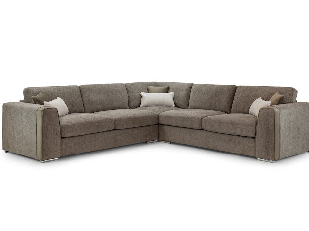 Naples Sofa Set Large Corner | Grey,Mocha,Beige