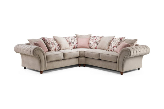 Roma Chesterfield Set Large Corner | Beige