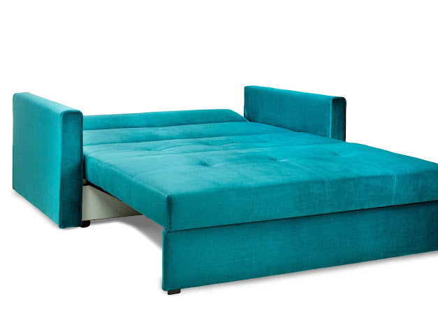 Viva Plush Sofa Bed Set | Grey,Teal,Blue