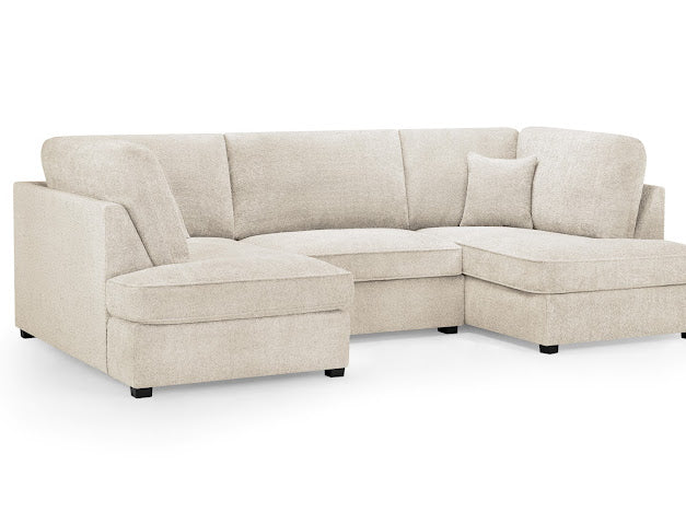 Carnaby Sofa Boucle U Shape Corner | Grey,Beige