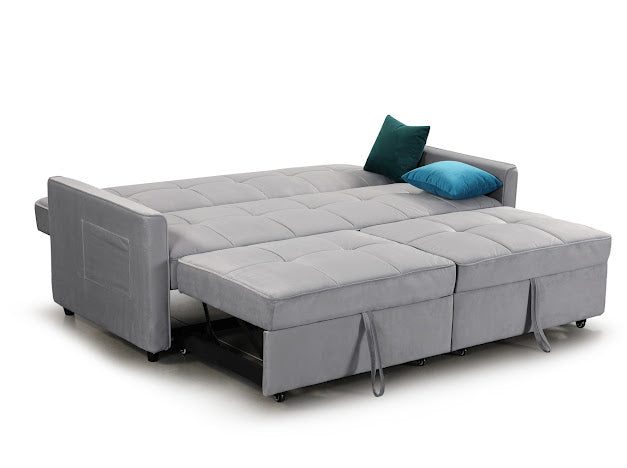 Elegance Sofa Bed | Grey,Teal,Blue