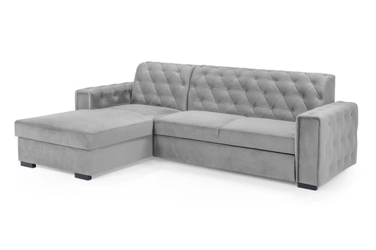 Reva Sofa Bed Left Hand | Plush Grey