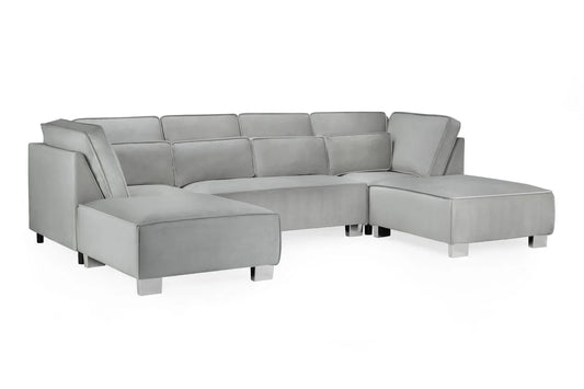 Sloane Sofa U Shape Corner | Grey,Black,Silver,Cream