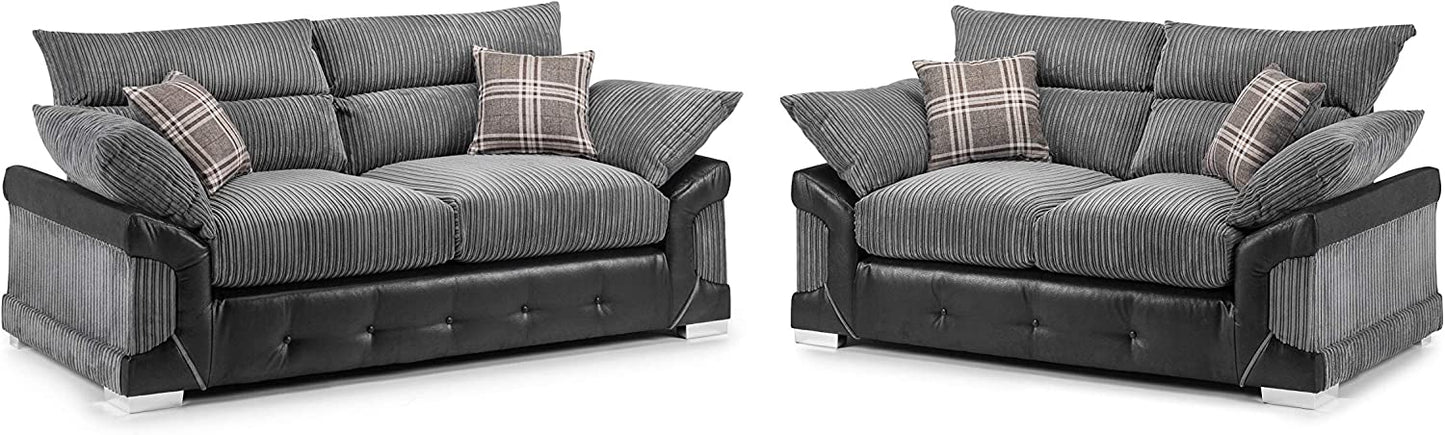 BRAND NEW | Logan Sofa Black & Grey