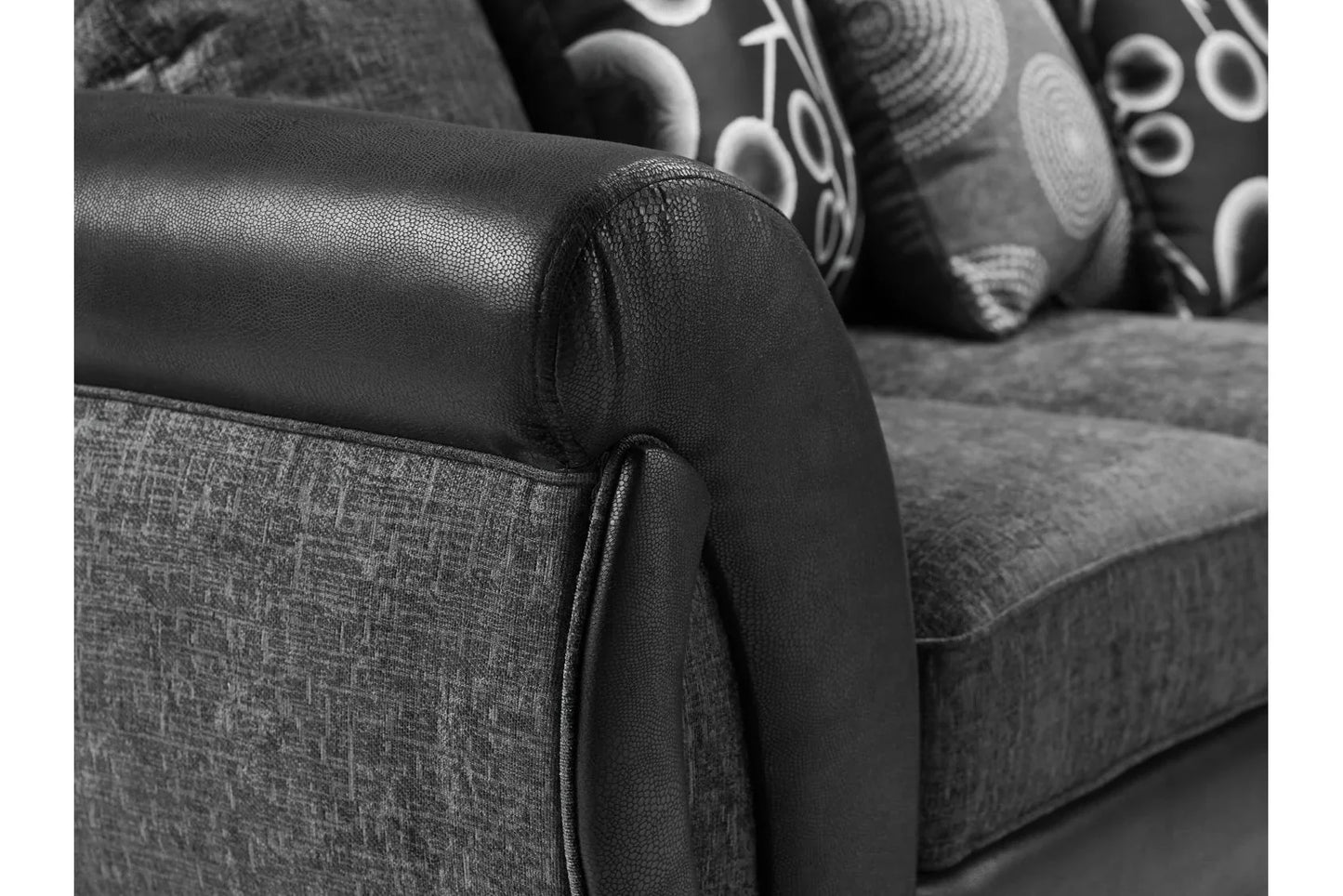 Shannon Sofa Set | Black/Grey