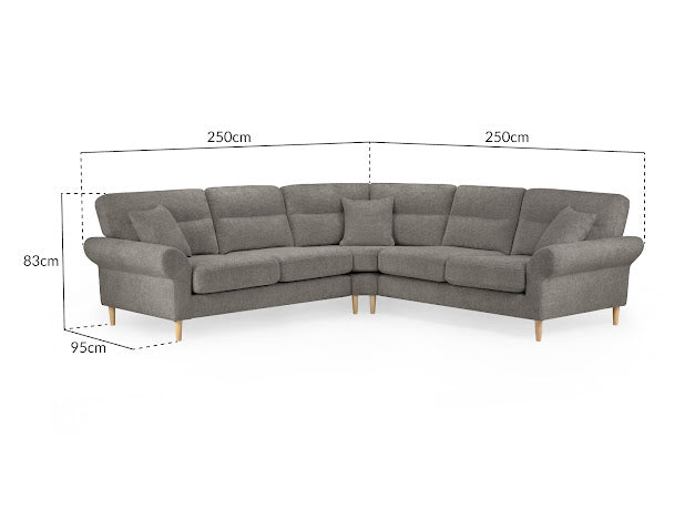 Florence Sofa Set Large Corner | Beige,Silver,Mocha