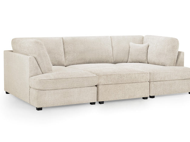 Carnaby Sofa Boucle U Shape Corner | Grey,Beige