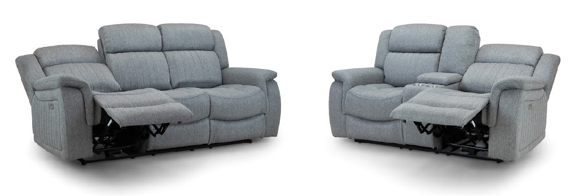 Linden Recliner Sofa Set | Grey