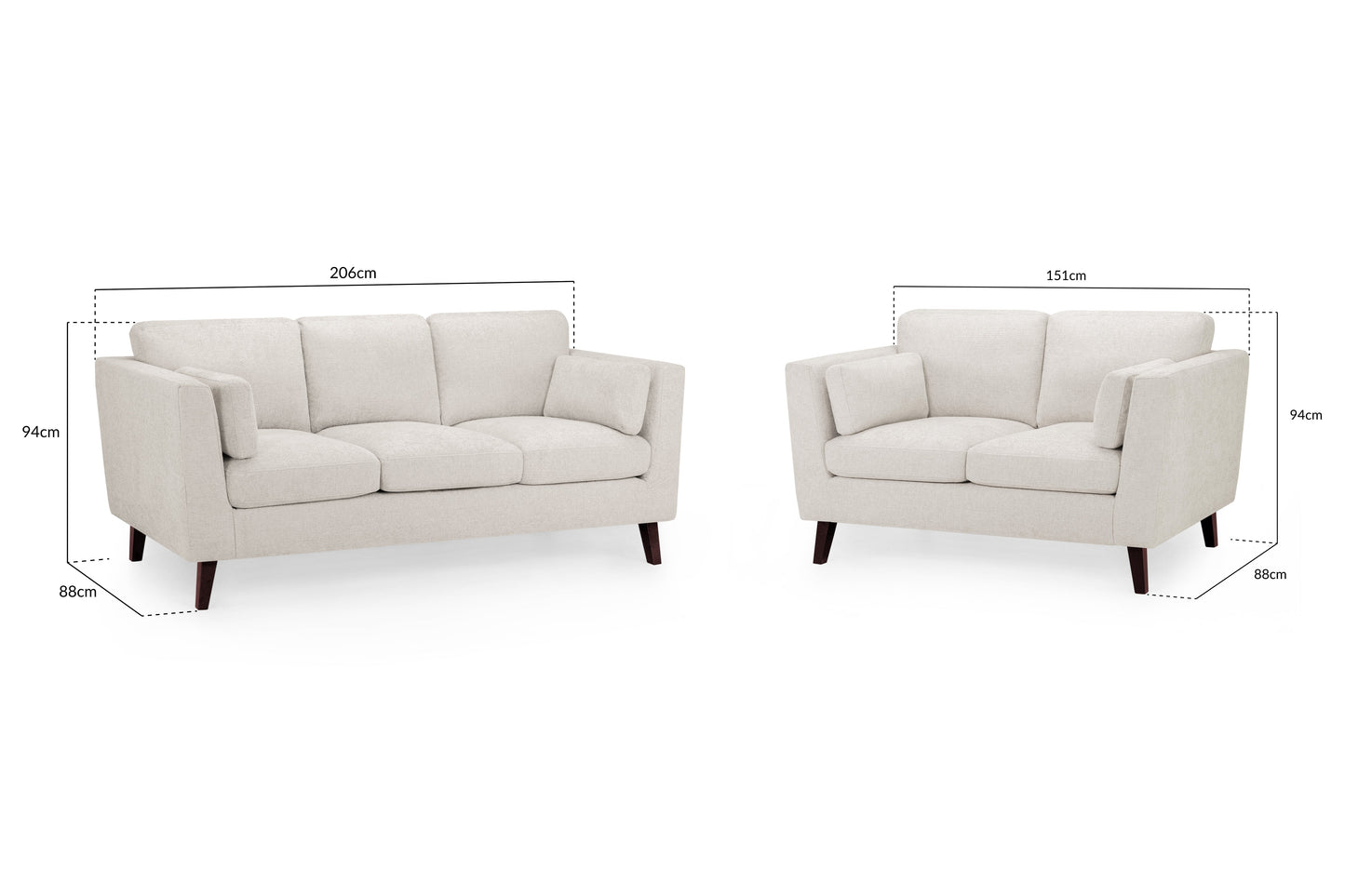 Aida Sofa Set | Beige