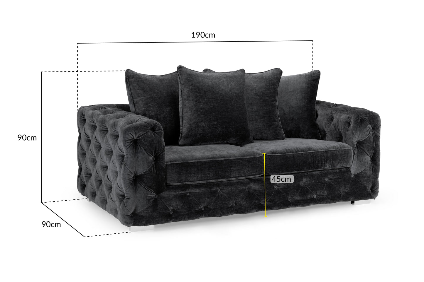 Ankara Sofa Set | Slate