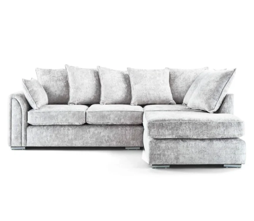 Chiswick Corner Sofa, Silver or Black