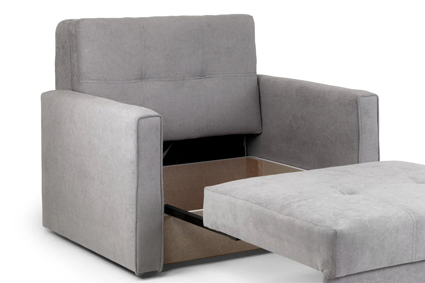 Viva Sofa Bed Set 1 Seater | Grey