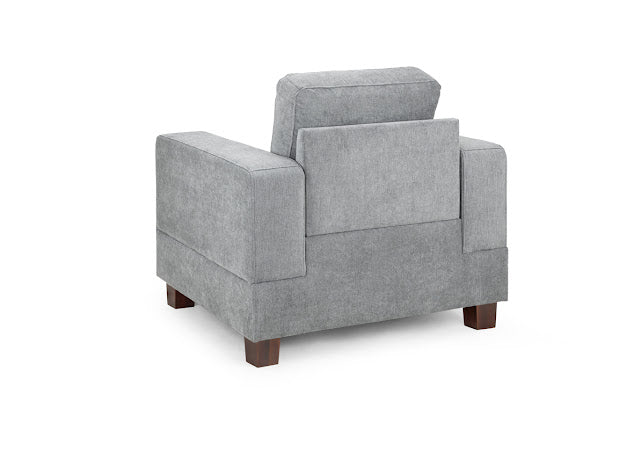 Jerry Sofa Set Fabric Footstool | Grey