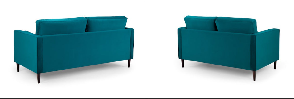 Harper Sofa Set | Plush Teal