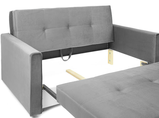 Viva Plush Sofa Bed Set | Grey,Teal,Blue