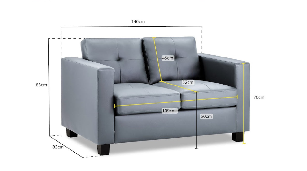 Jerry Sofa Set | Grey