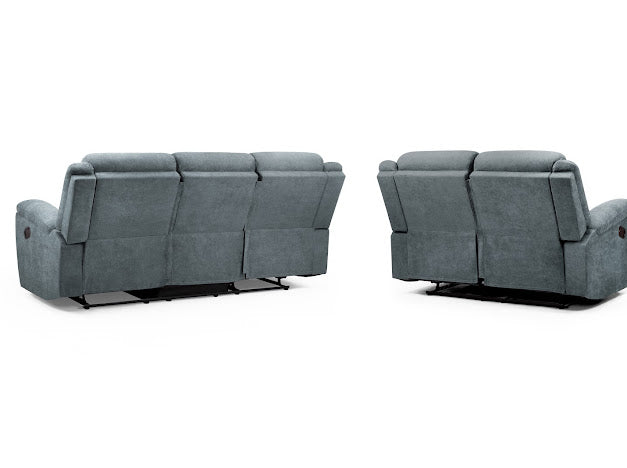 Sable Recliner Sofa Set | Grey