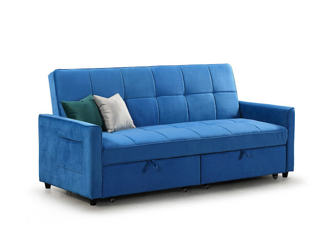 Elegance Sofa Bed | Grey,Teal,Blue