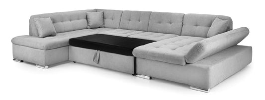 Bergen Sofa Bed U Shape Corner | Grey