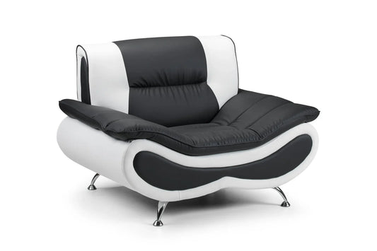 Napoli Sofa Armchair | Black/White