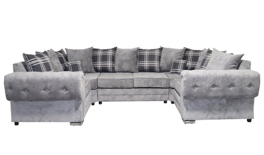 Grey Verona U Shape Sofa