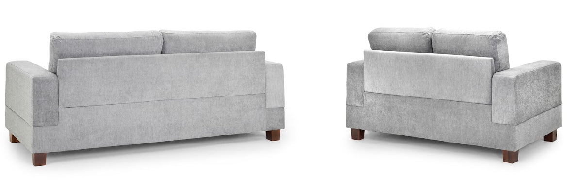 Jerry Sofa Set Fabric | Grey