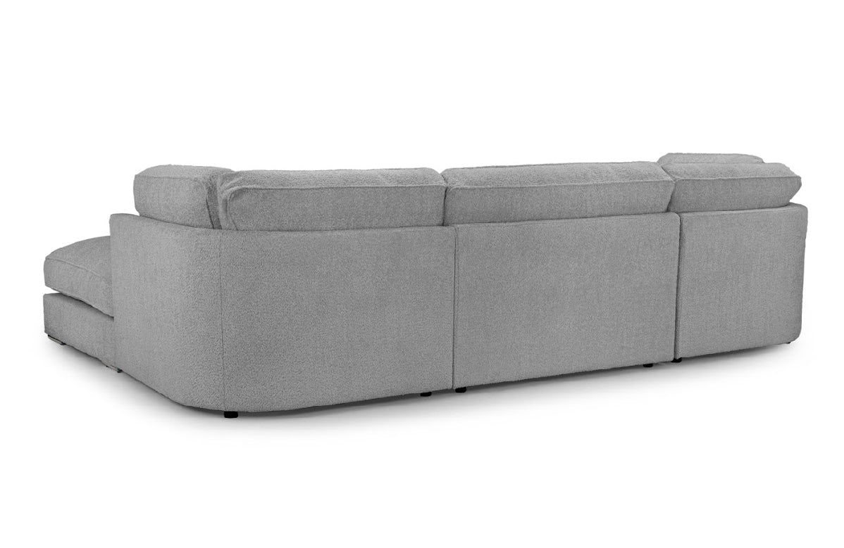 Inga U Shape Corner  Fullback Sofa | Grey,Beige