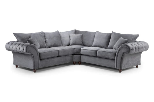 Windsor Sofa Fullback Large Corner | Grey,Stone