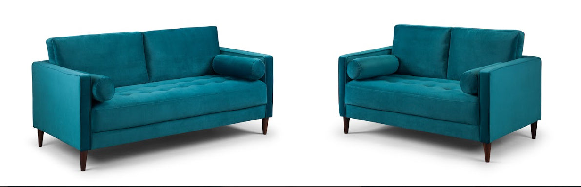 Harper Sofa Set | Plush Teal