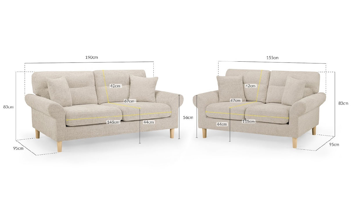 Florence Sofa Set | Beige