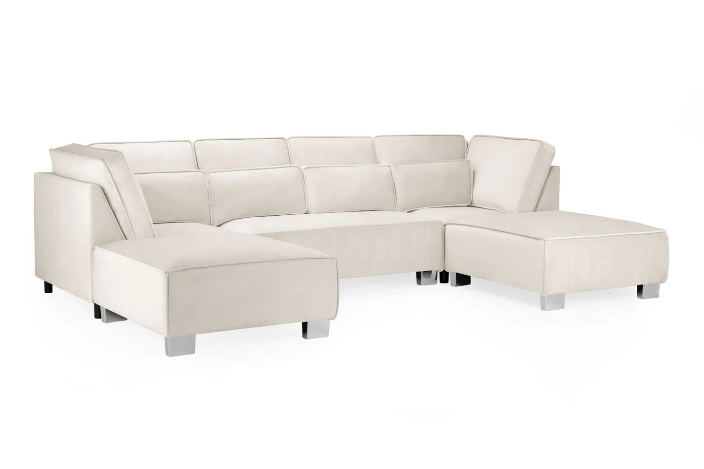 Sloane Sofa U Shape Corner | Grey,Black,Silver,Cream