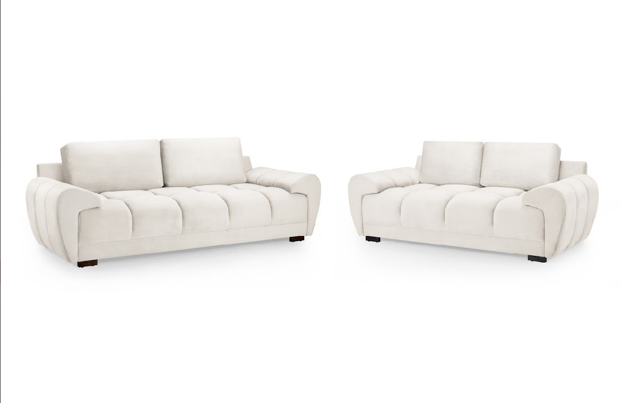 Azzuro Sofa Set | Cream